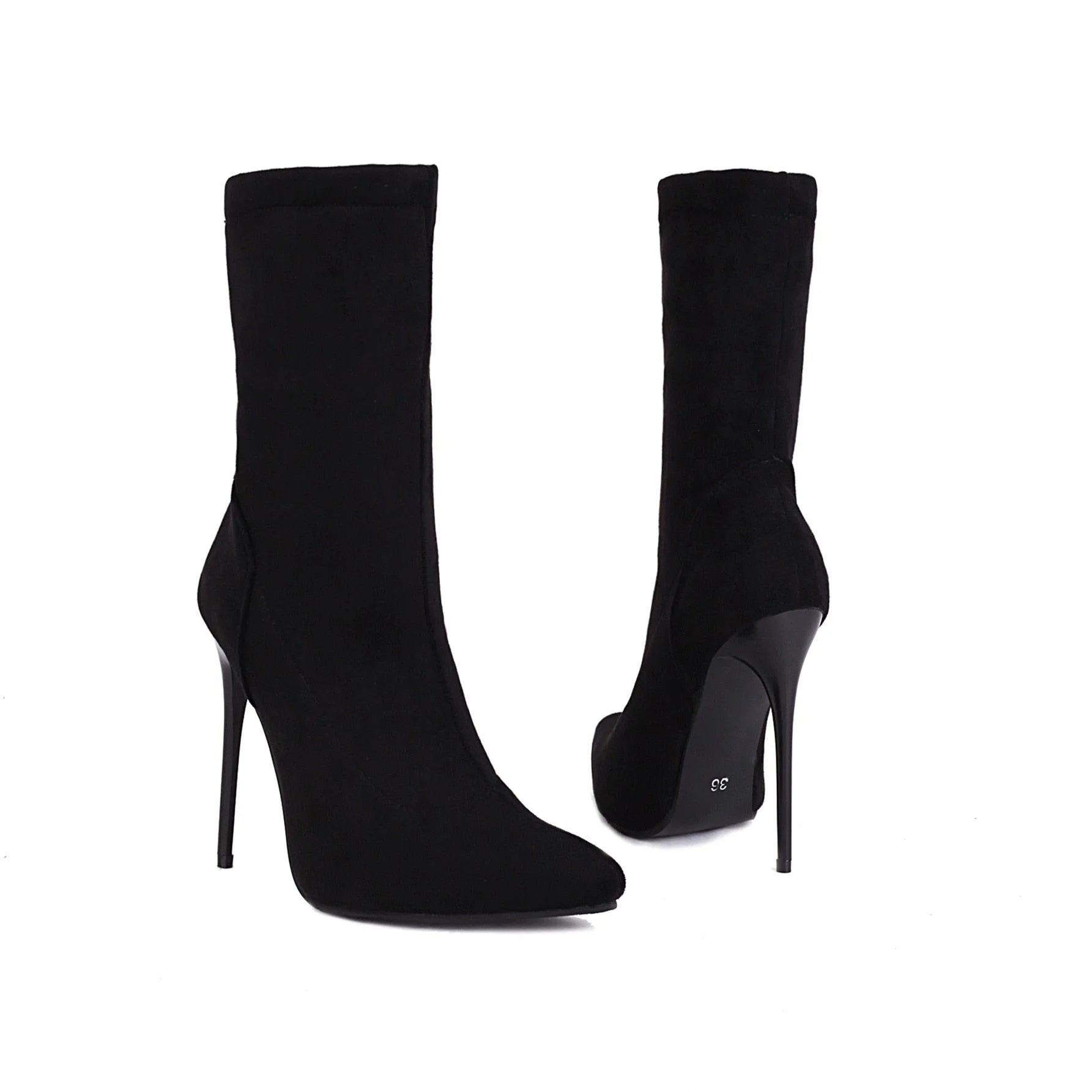 12 cm High Heel Ankle Boots