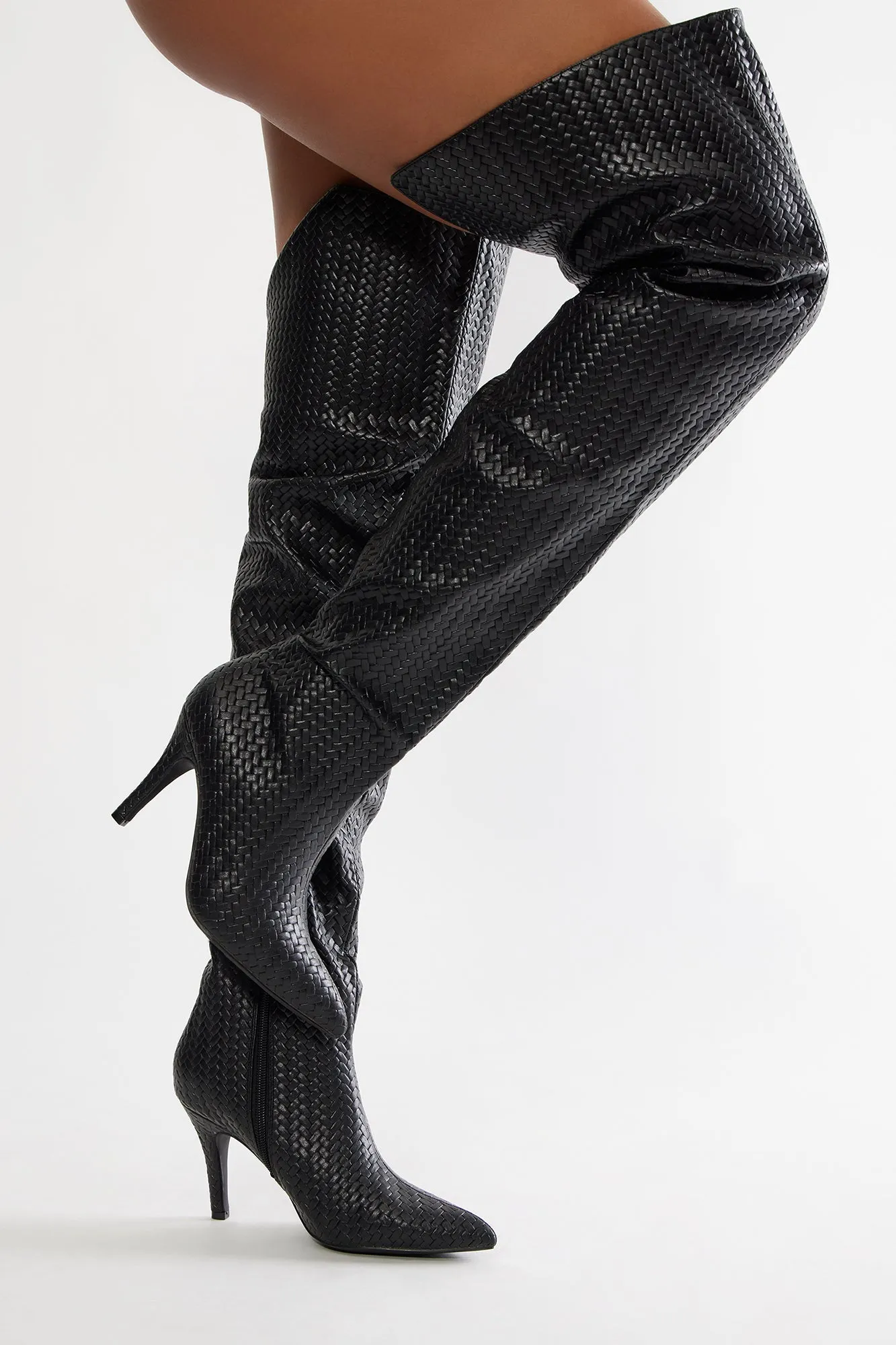 Addison Thigh High Boots - Black