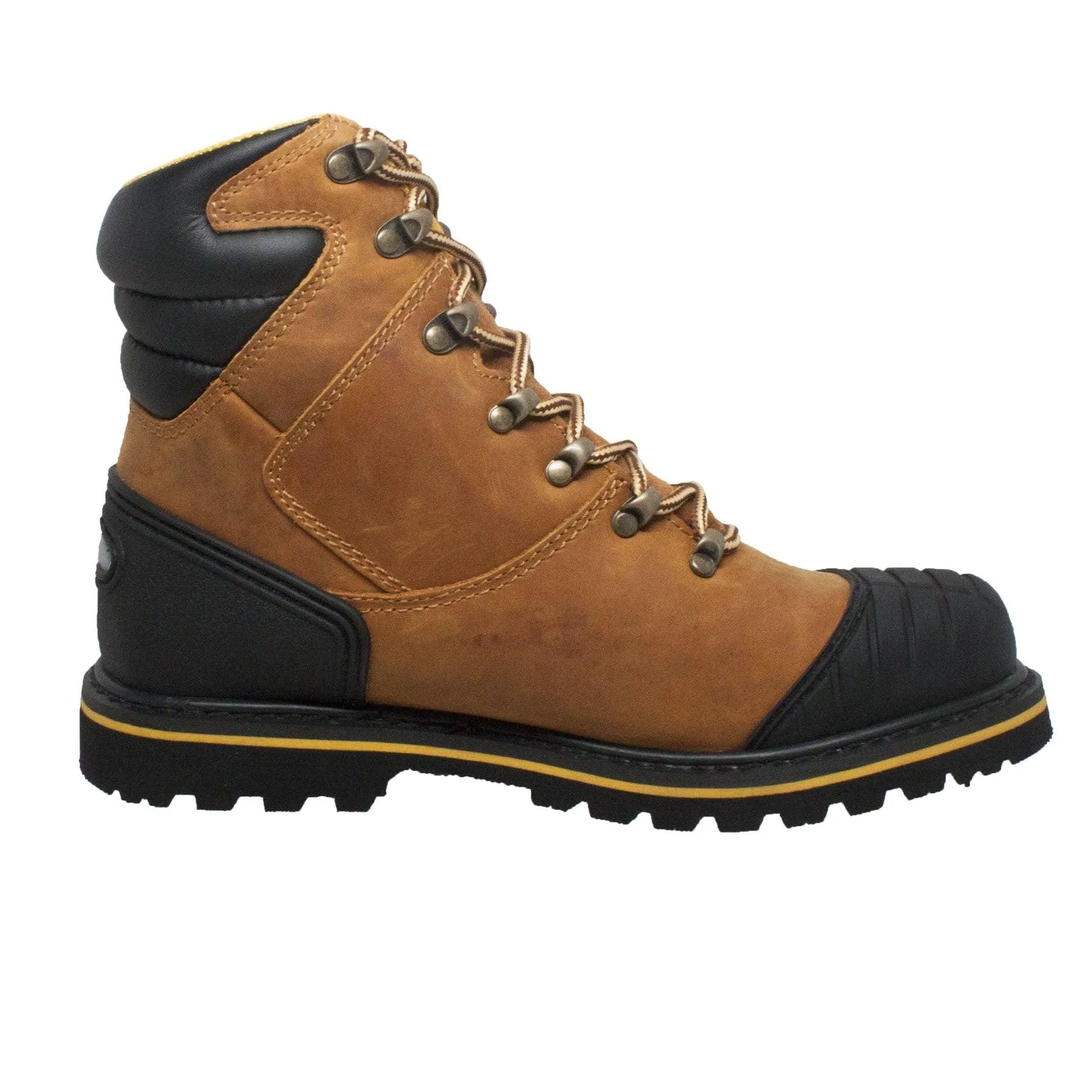 AdTec Men's 7" Steel Toe Work Boot Light Brown