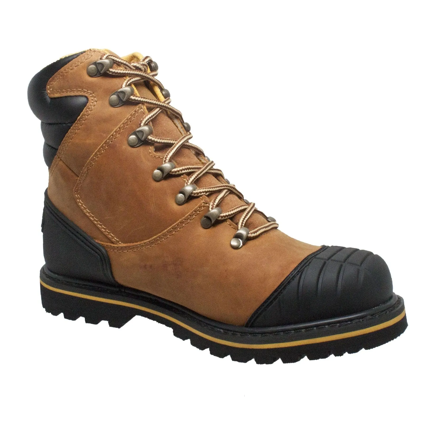 AdTec Men's 7" Steel Toe Work Boot Light Brown