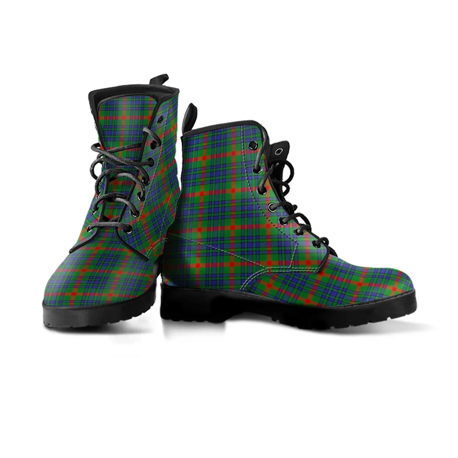 Aiton Tartan Leather Boots