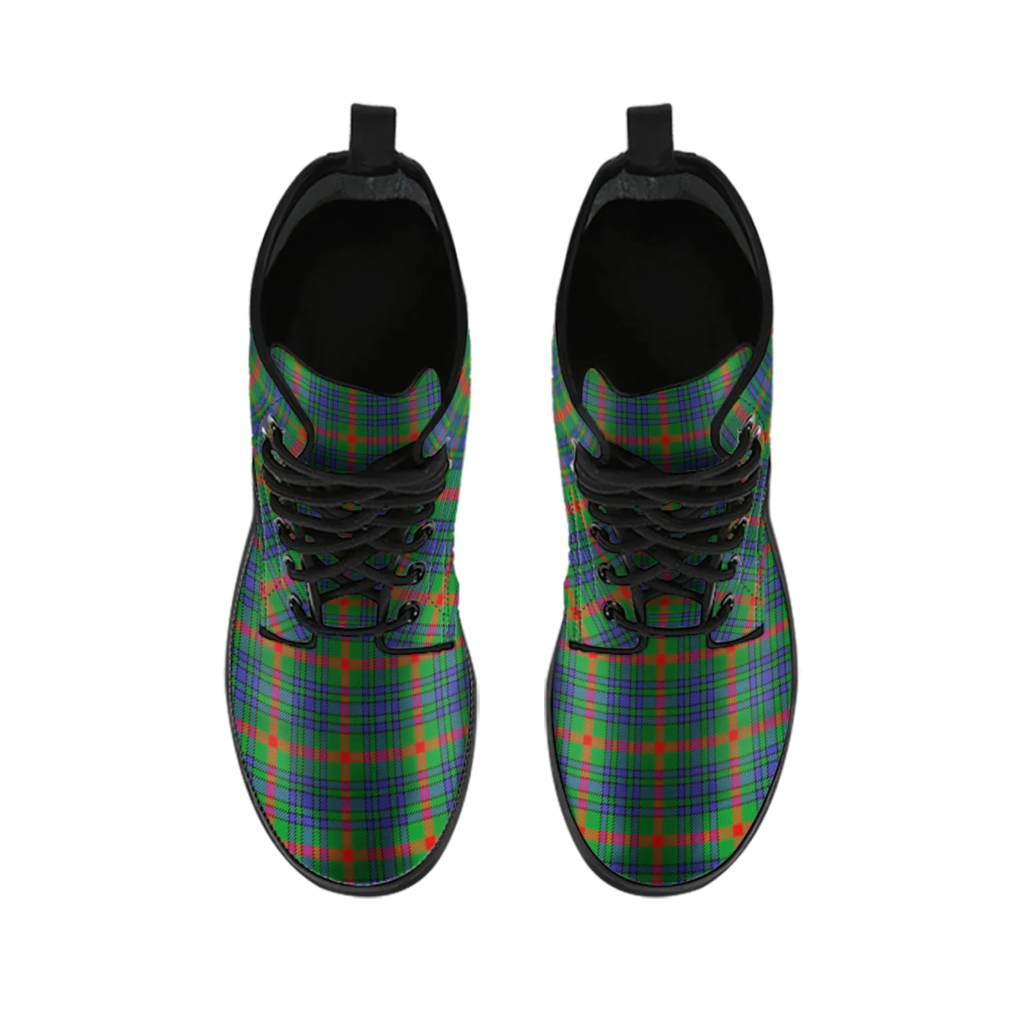 Aiton Tartan Leather Boots