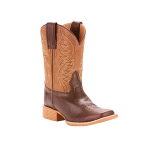 Ariat Kid's Brown Tan Leather Western Boots