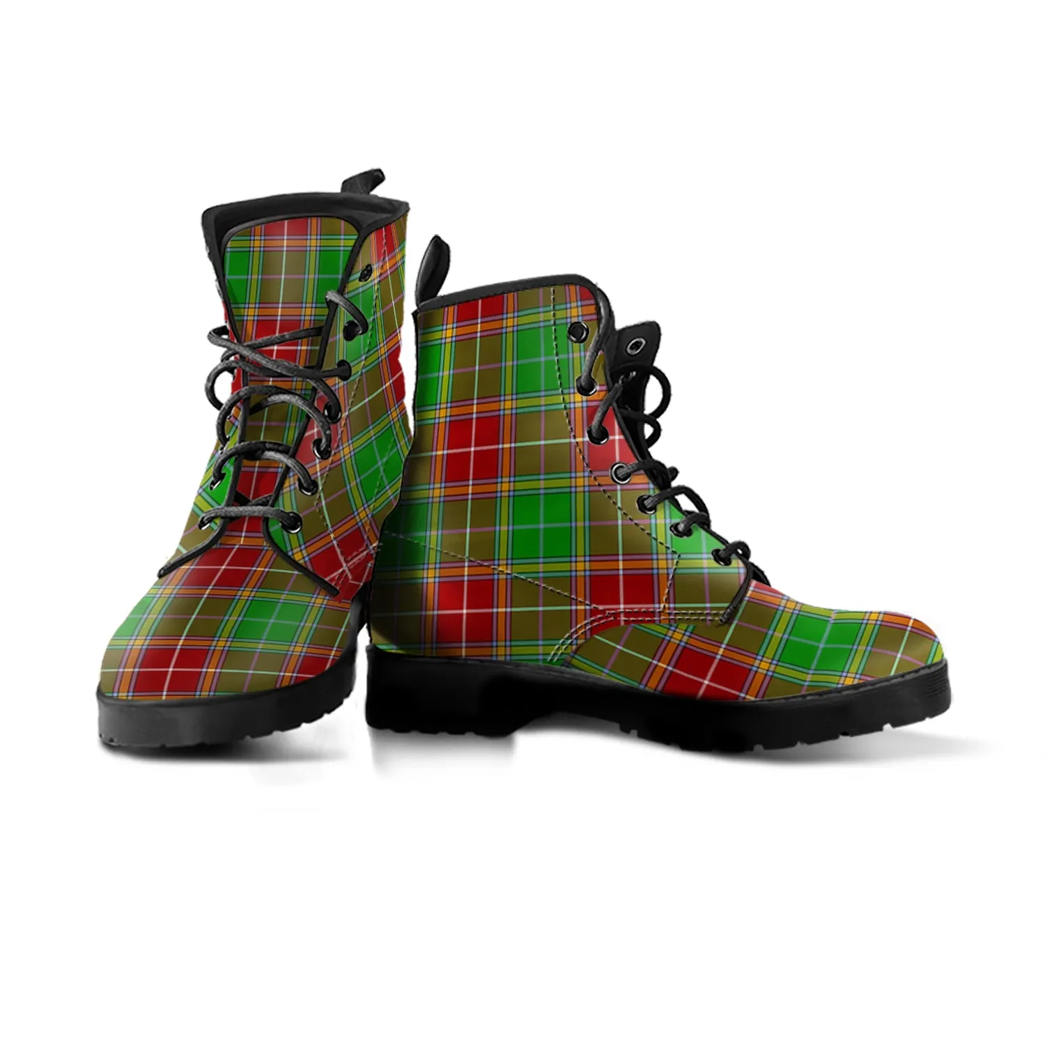 Baxter Modern Tartan Leather Boots