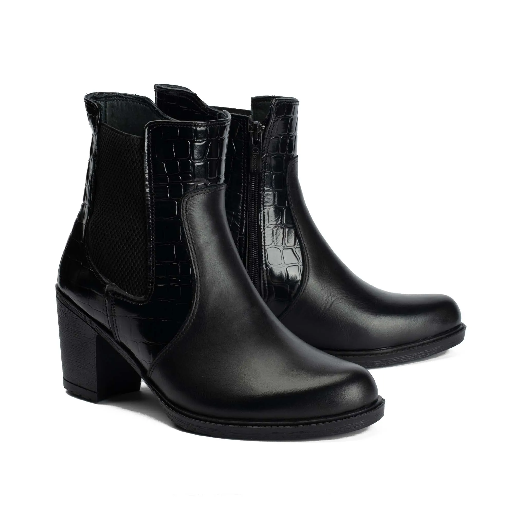 Brio Black  Easton Natural Leather Chelsea Boot