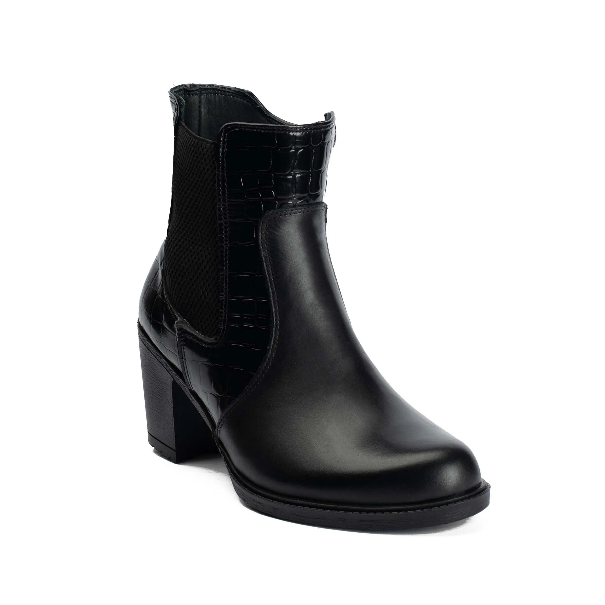 Brio Black  Easton Natural Leather Chelsea Boot