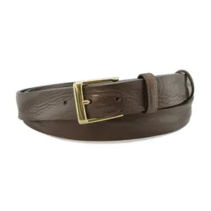 Dark brown chunky narrow belt