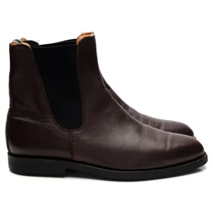 Dark Brown Leather Chelsea Boots UK 7.5