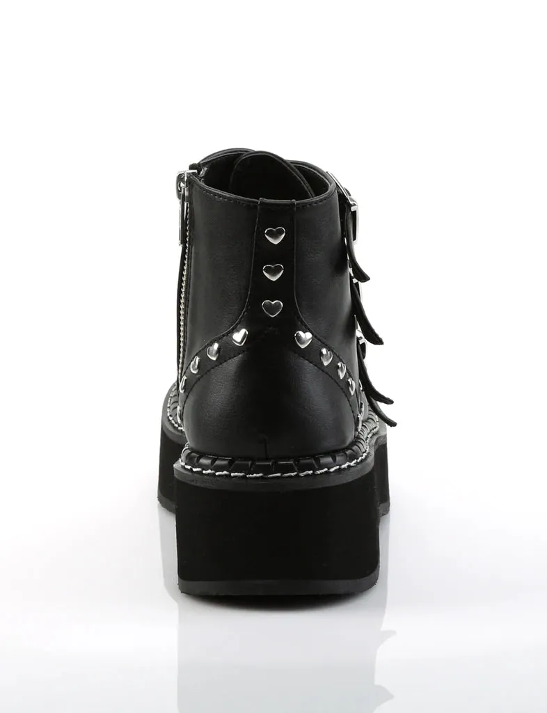 DEMONIA EMILY-315 - BLACK VEGAN LEATHER ✰ PRE ORDER ✰