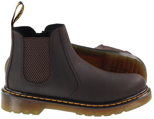 Dr Martens Boots Kids 2976 Wildhorse Lamper Dark Brown