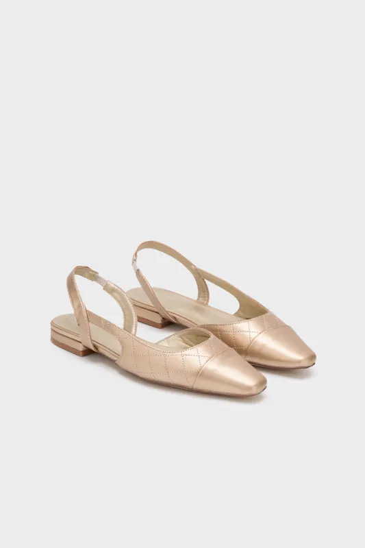 DUO TONE SLINGBACK LOW HEEL