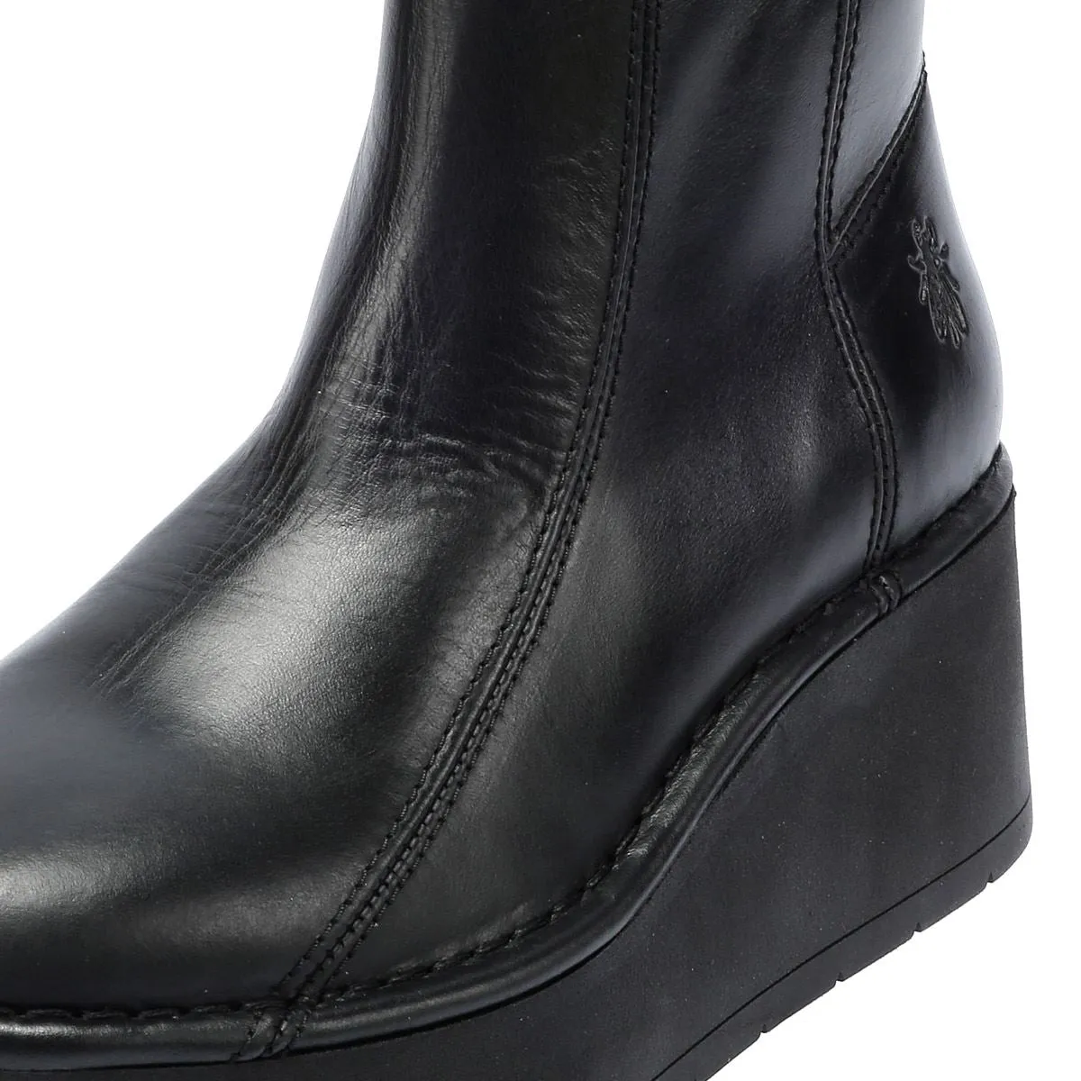 Fly London Hann Leather Women's Black Boots