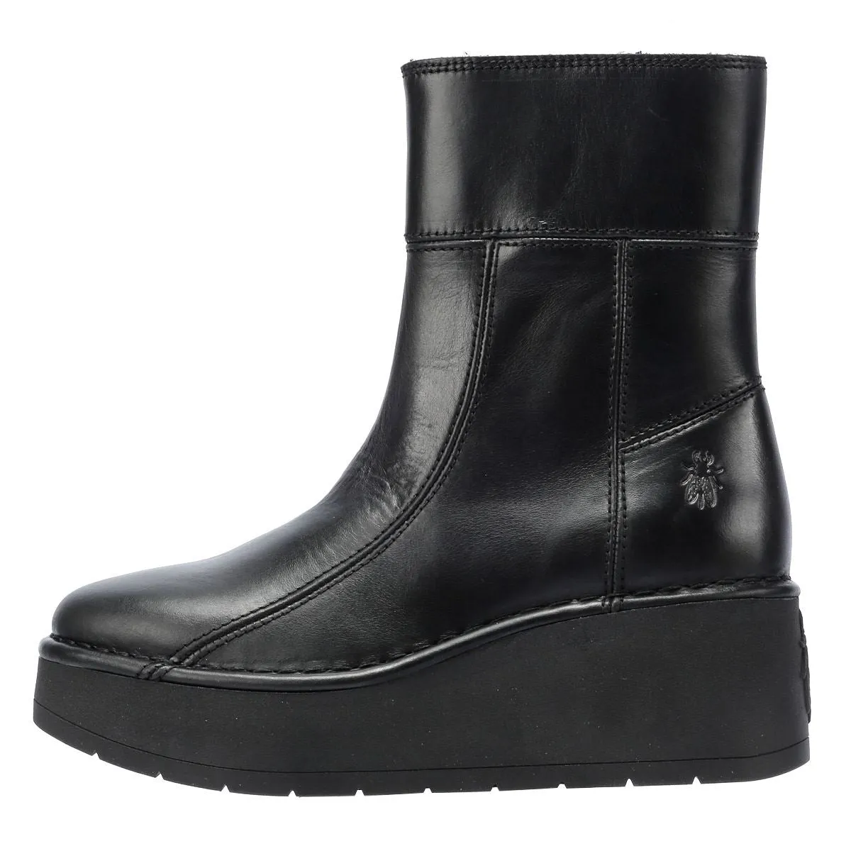 Fly London Hann Leather Women's Black Boots