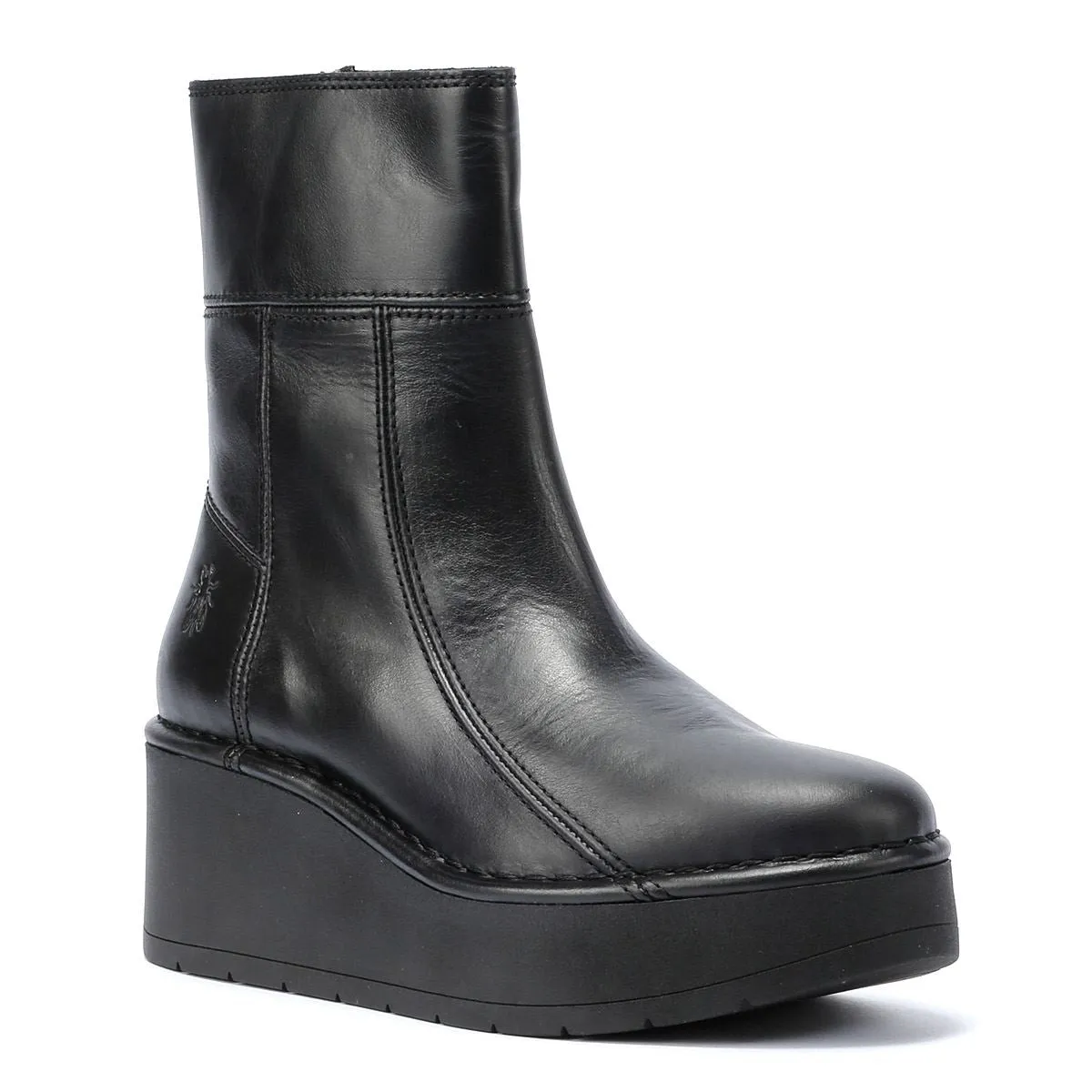 Fly London Hann Leather Women's Black Boots