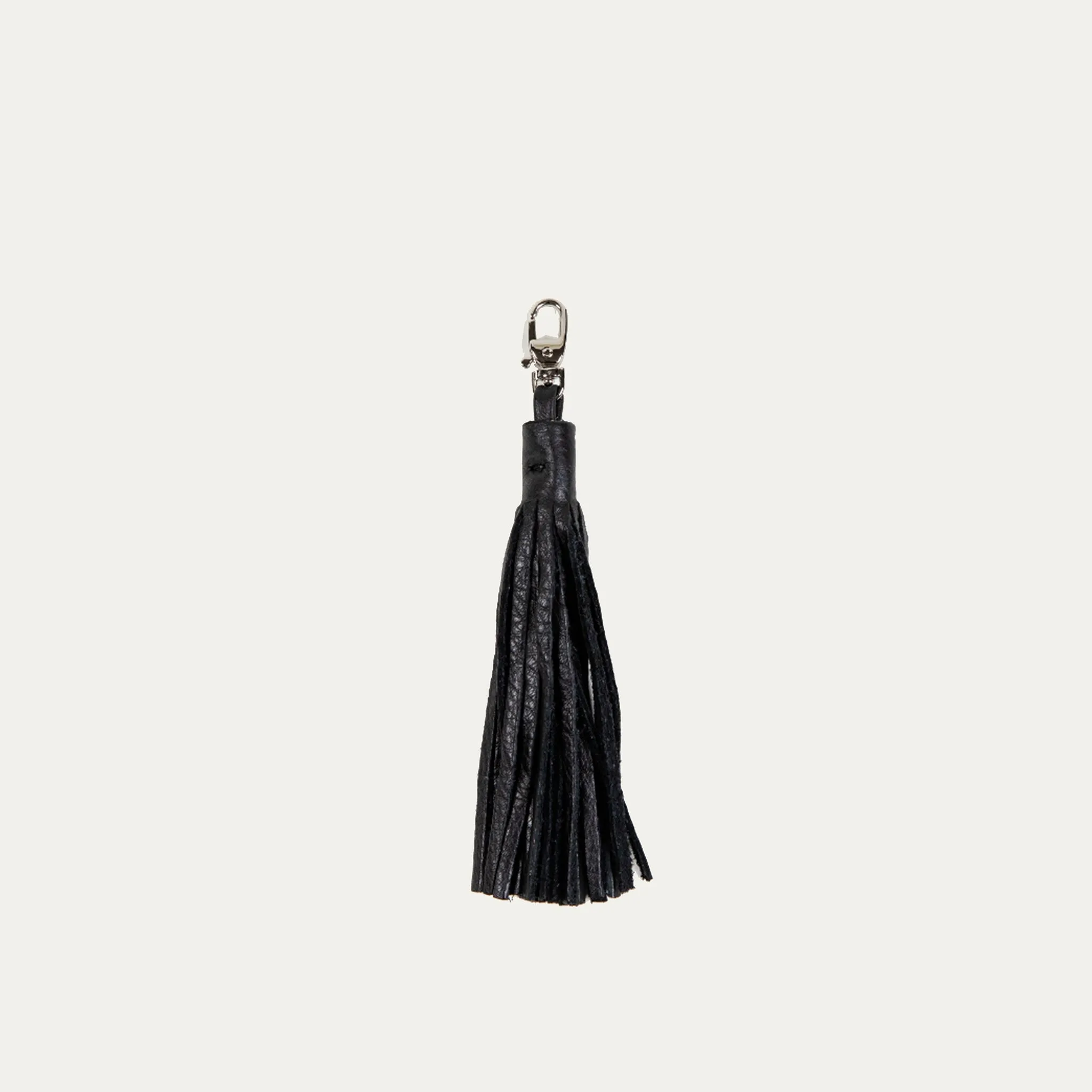 Fringe Tassle | Black   Silver Hardware