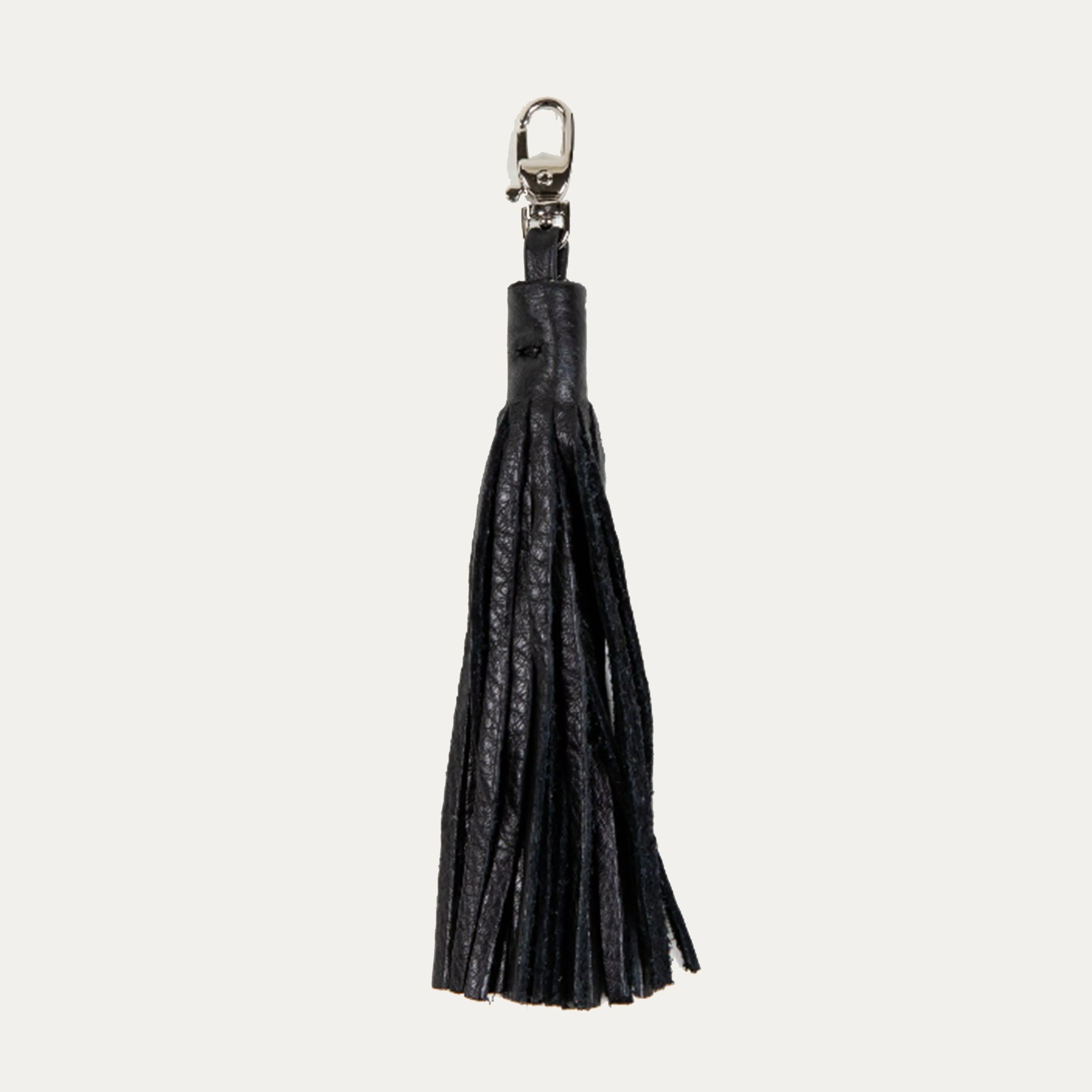 Fringe Tassle | Black   Silver Hardware