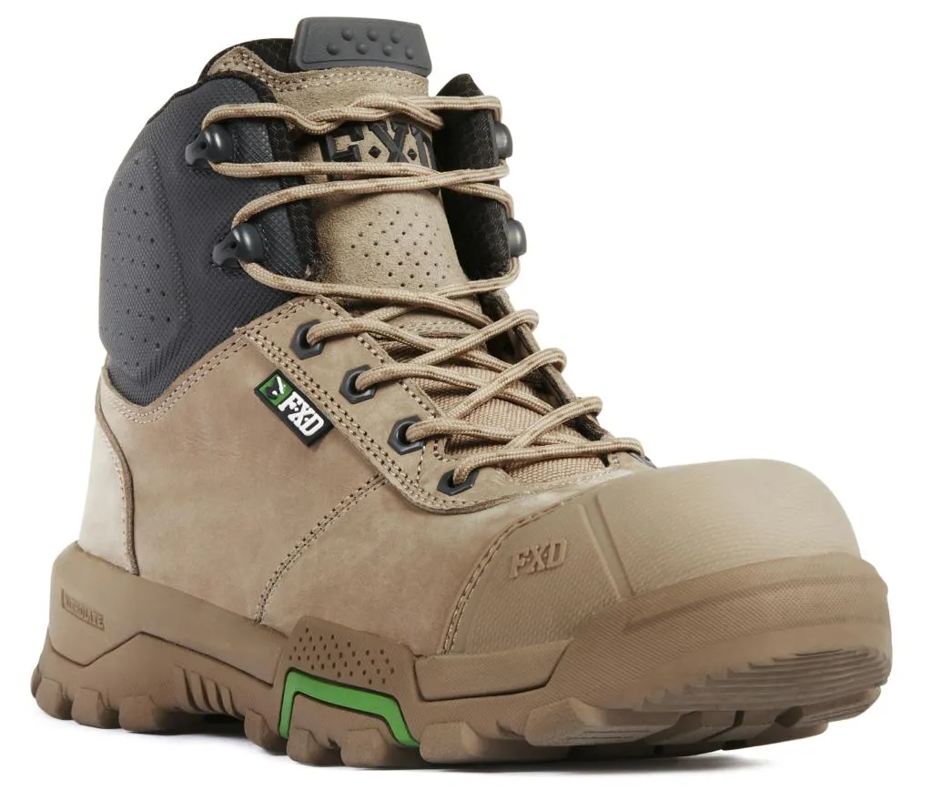 FXD Boots 4.5 Mid-Cut Work Boots Zip Side WB-2