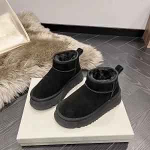 Genuine Leather Snow Boots Short Boots