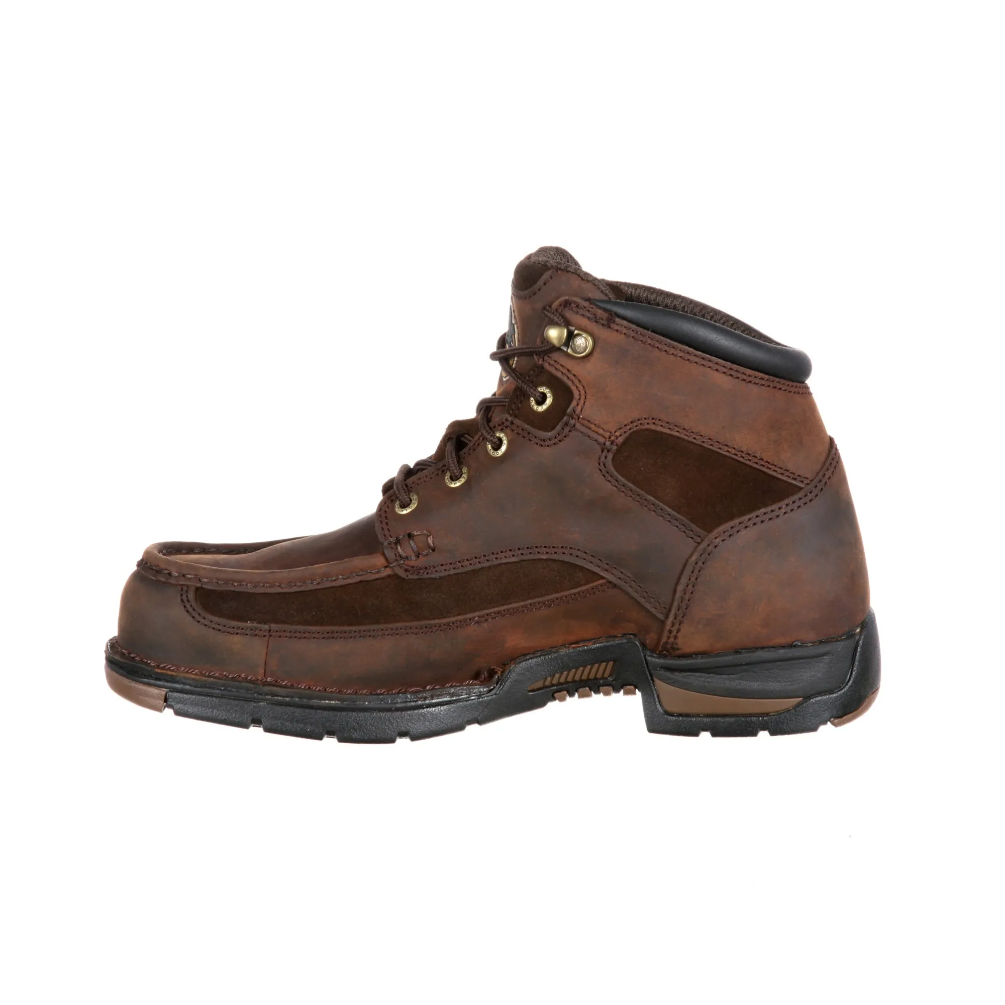 Georgia Mens Brown Leather Athens WP EH Work Boots