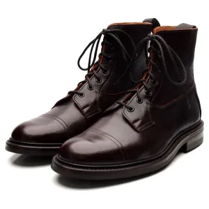 'Grassmere' Dark Brown Kudu Leather Derby Boots UK 9