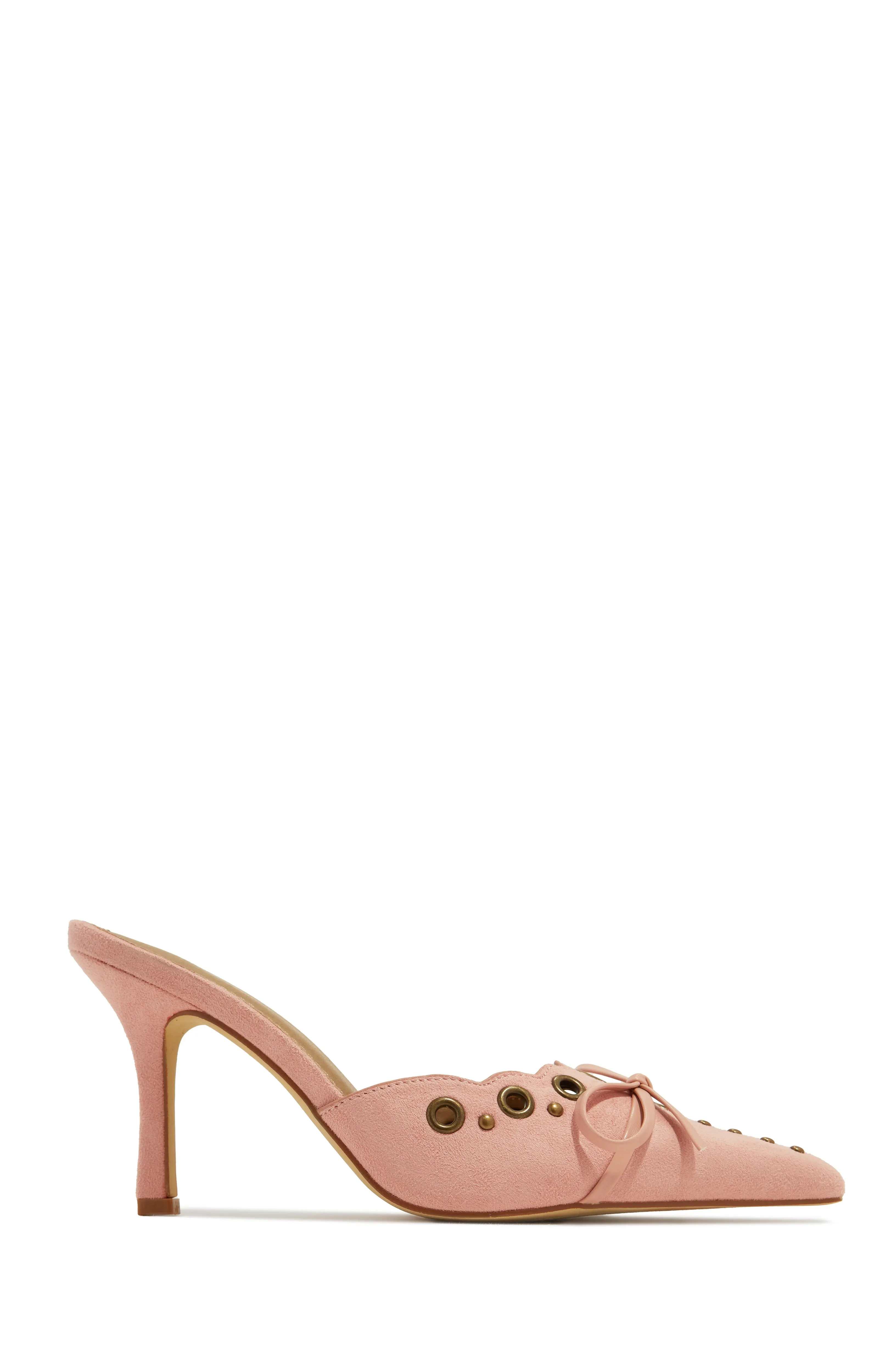 Jasmyn Mid Heel Mule Pumps - Leopard