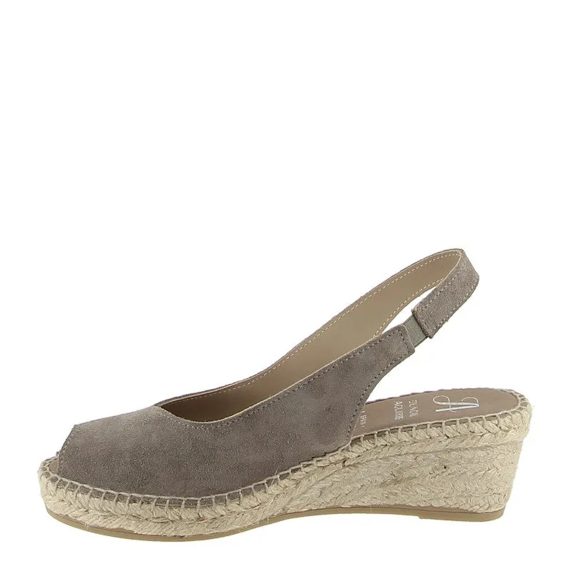 Juncal Aguirre 2236 Taupe Slingback Espadrille