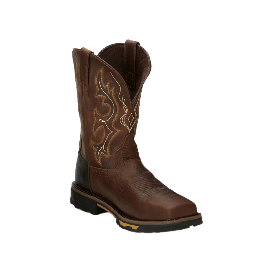 Justin Men's Rustic Barnwood Composite Toe Work Boots