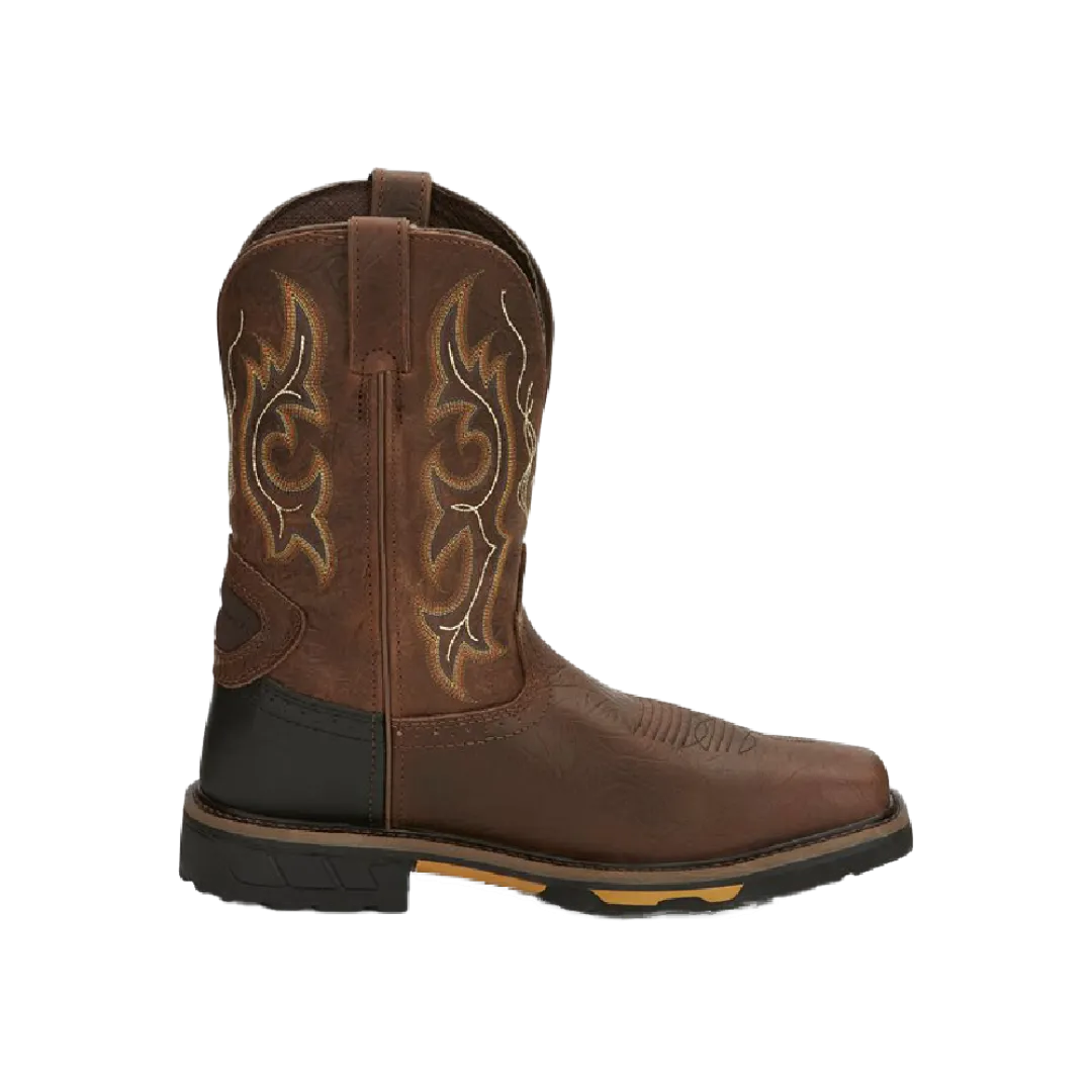 Justin Men's Rustic Barnwood Composite Toe Work Boots