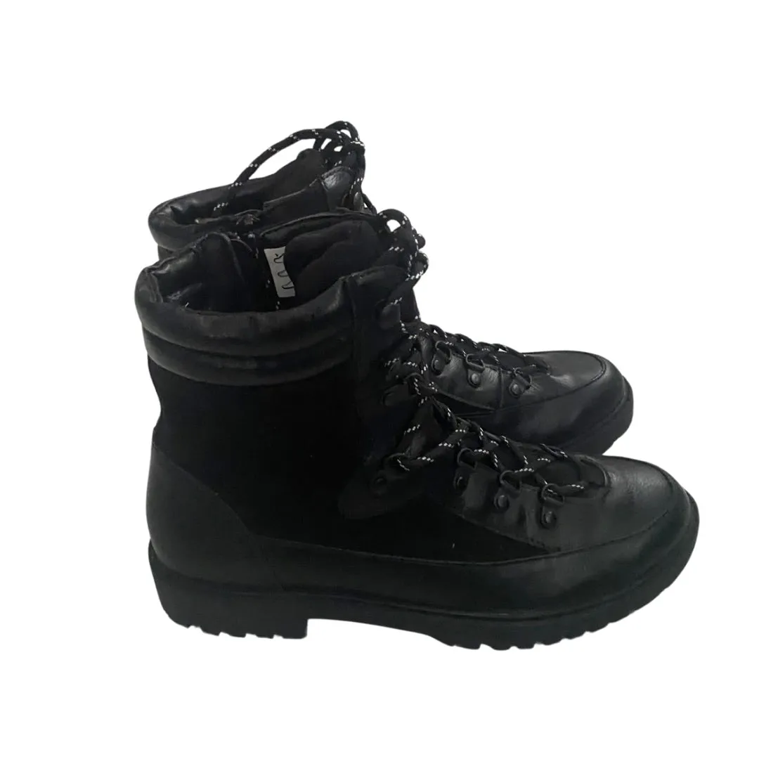 Lace-up Combat Ankle Boots Black SIZE 41