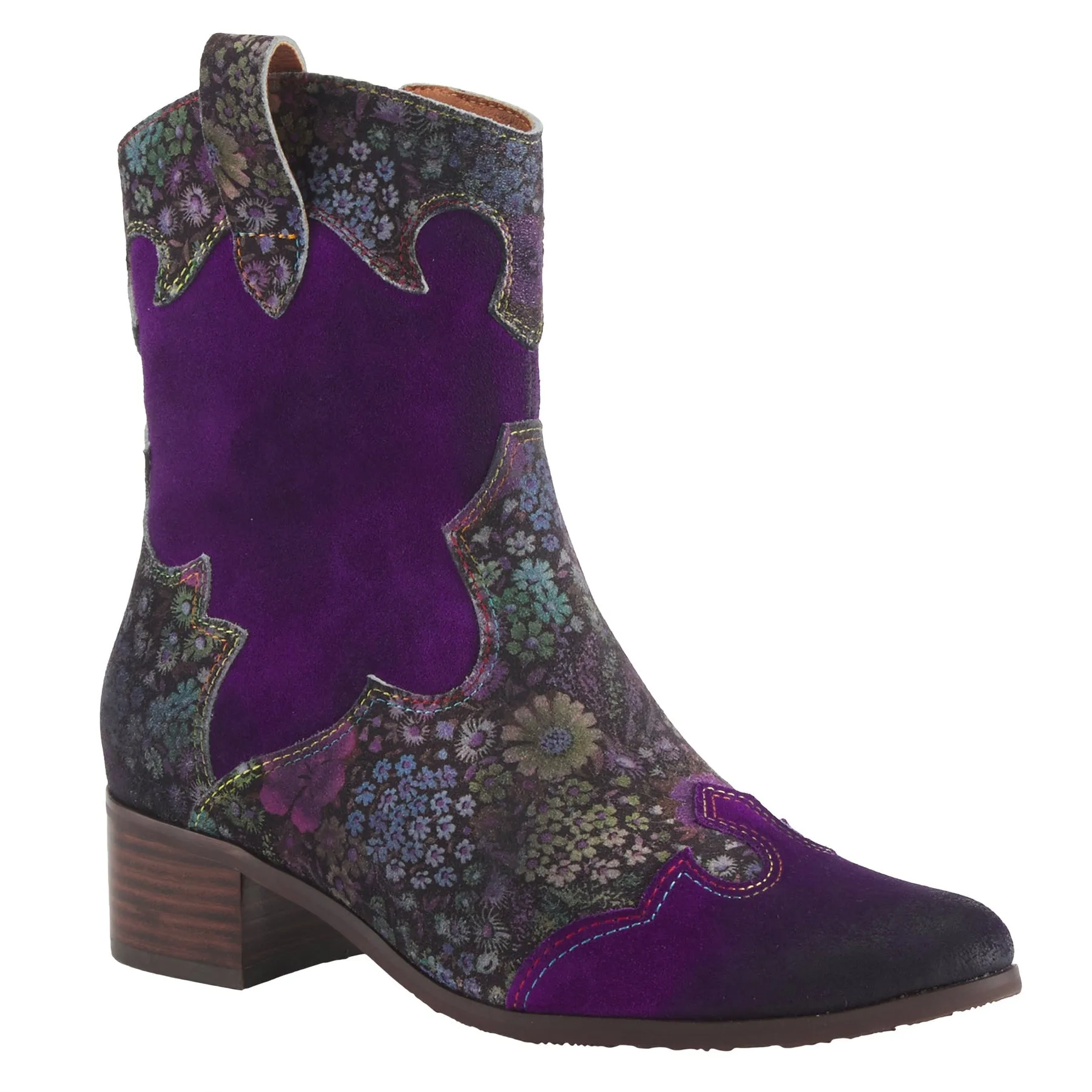 L'ARTISTE LADYLUCK WESTERN PURPLE BOOTIES