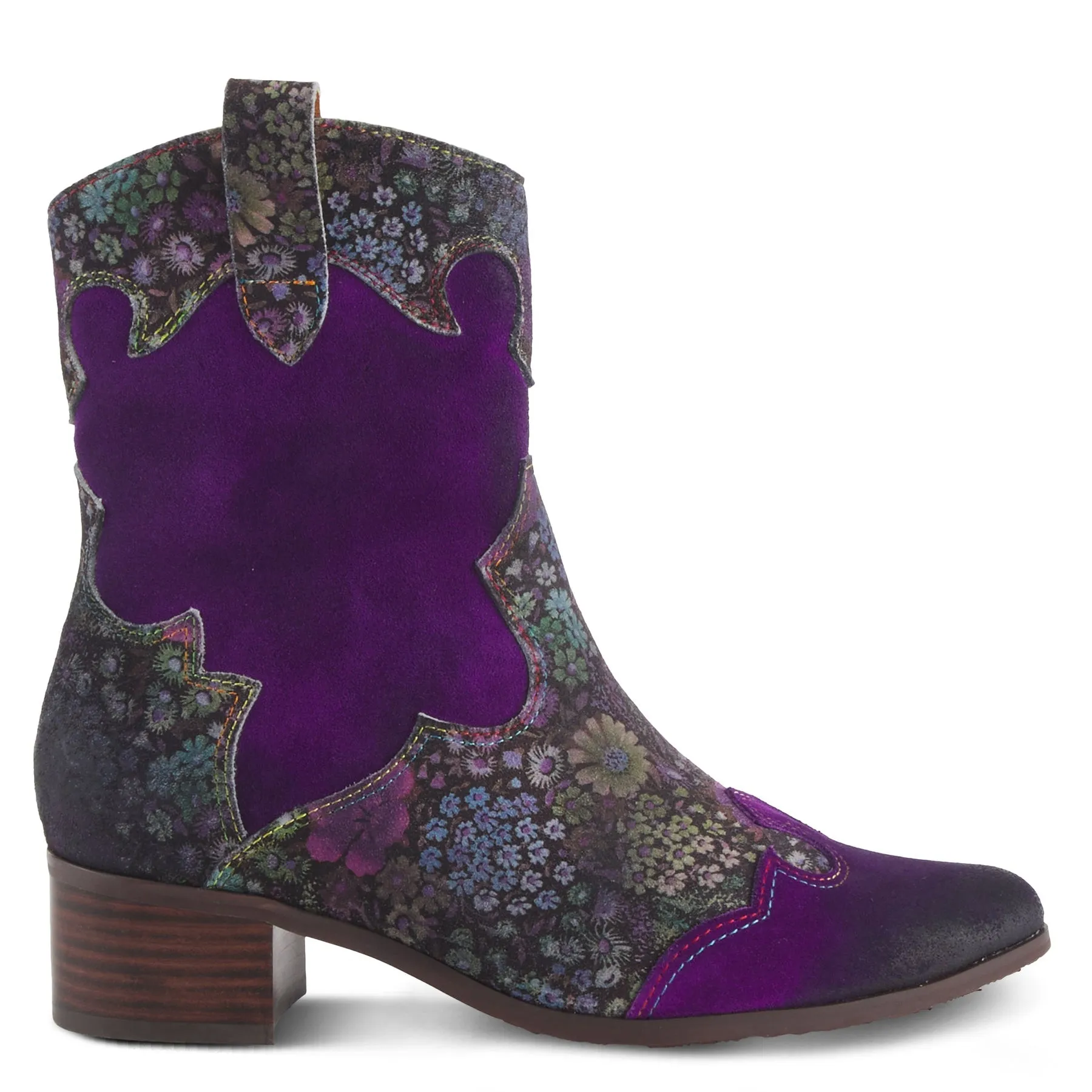 L'ARTISTE LADYLUCK WESTERN PURPLE BOOTIES