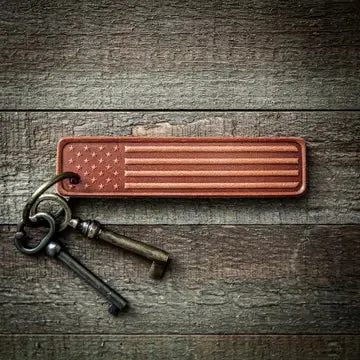 Leather Vintage Motel Key Chains [4 Styles]