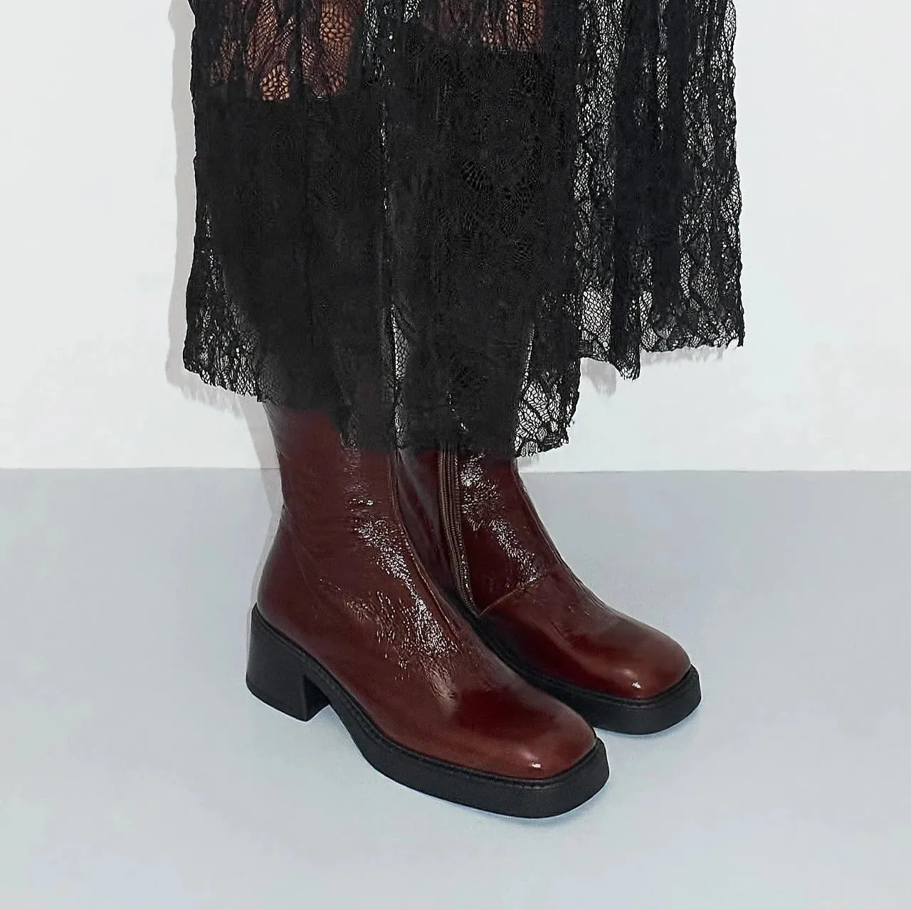 MIISTA YUMI BROWN BOOTS