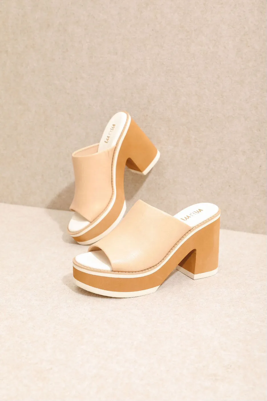 Miracle Mile Jemma Platform Heel Sandal N043