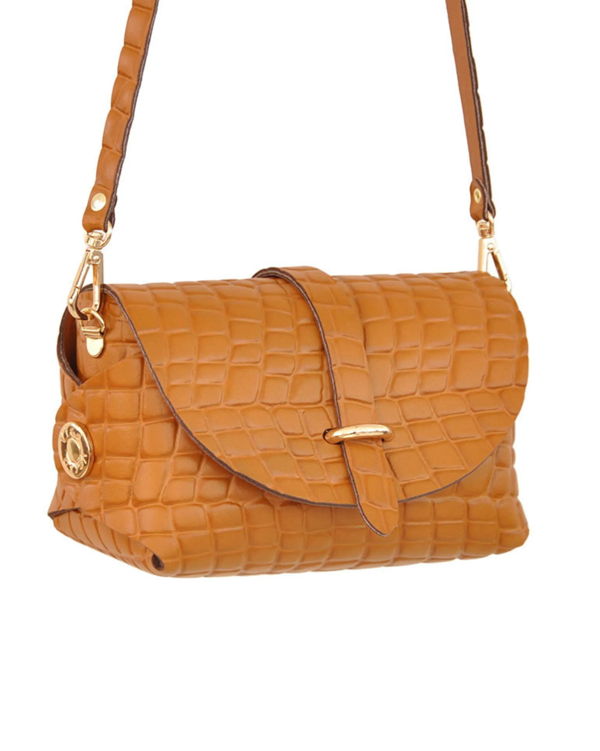 'My Passport' Barrel Bag | Camel Croc