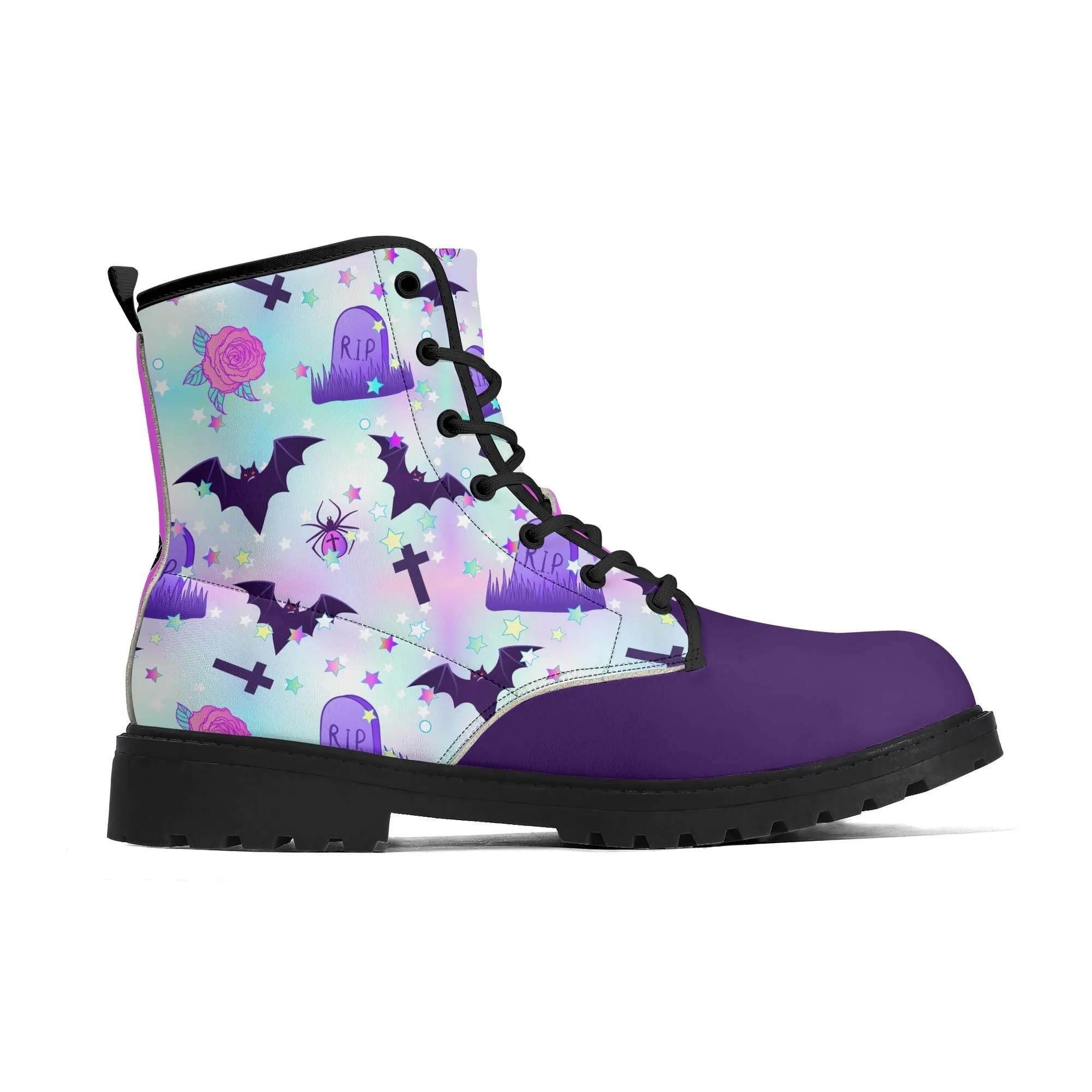 Pastel Spooky Women's Leather Boots