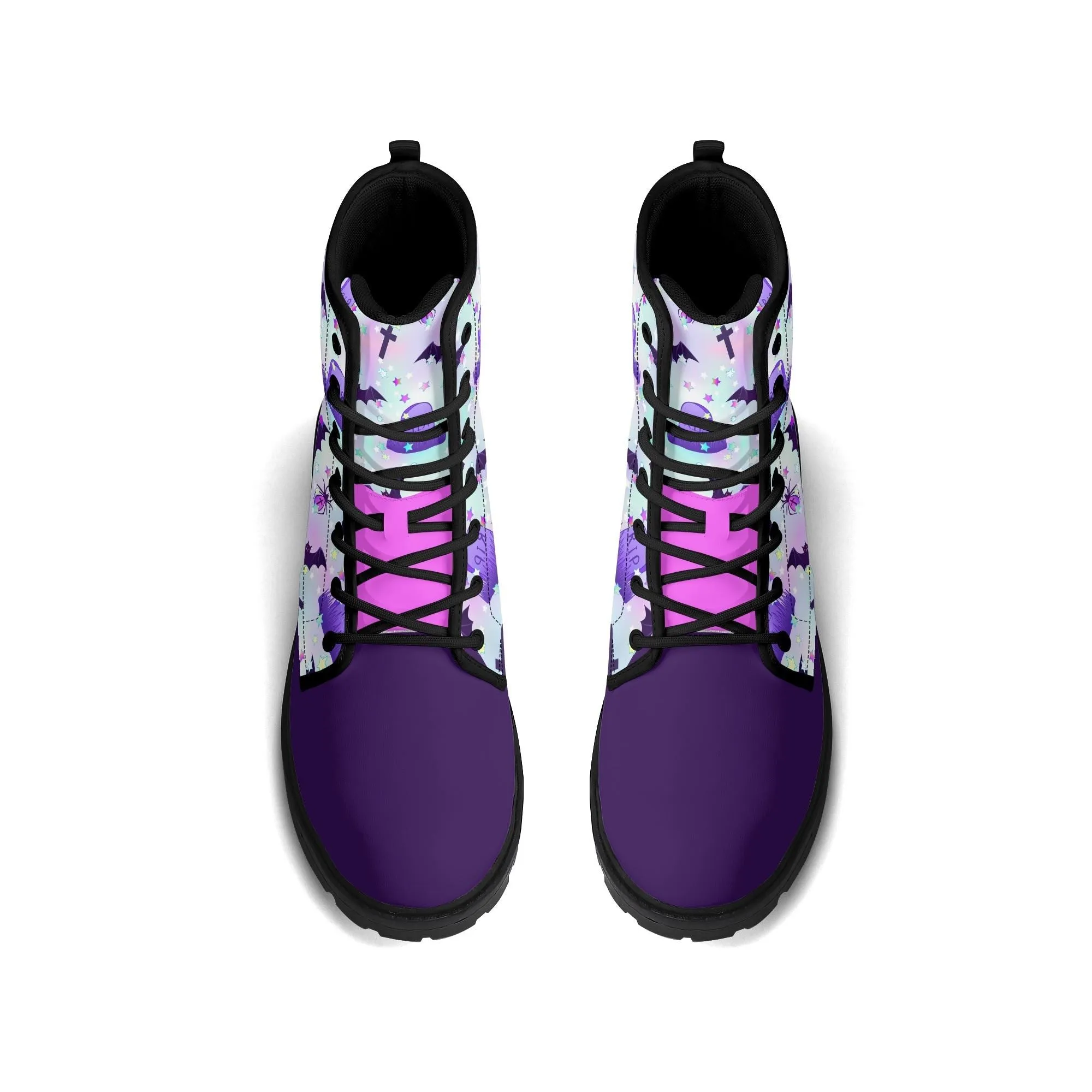 Pastel Spooky Women's Leather Boots