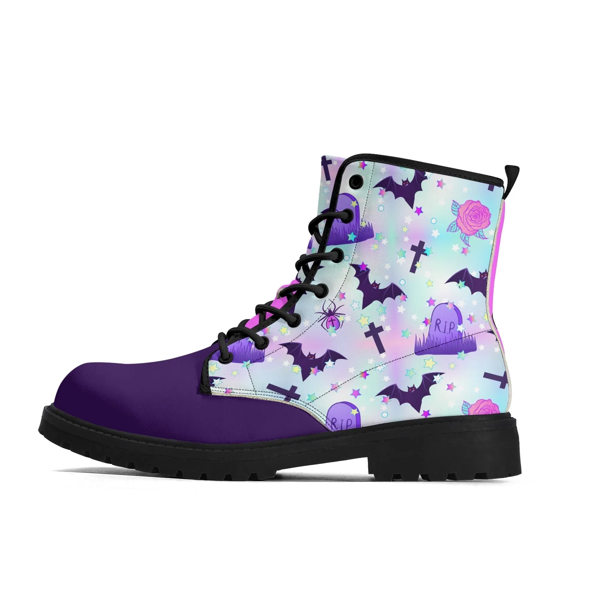 Pastel Spooky Women's Leather Boots