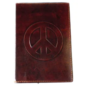 Peace Embossed Leather Journal