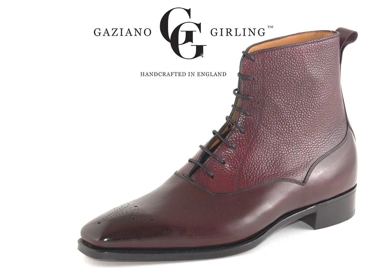 "Wigmore" Boots in Vintage Rioja Calf & Highland Grain - TG73