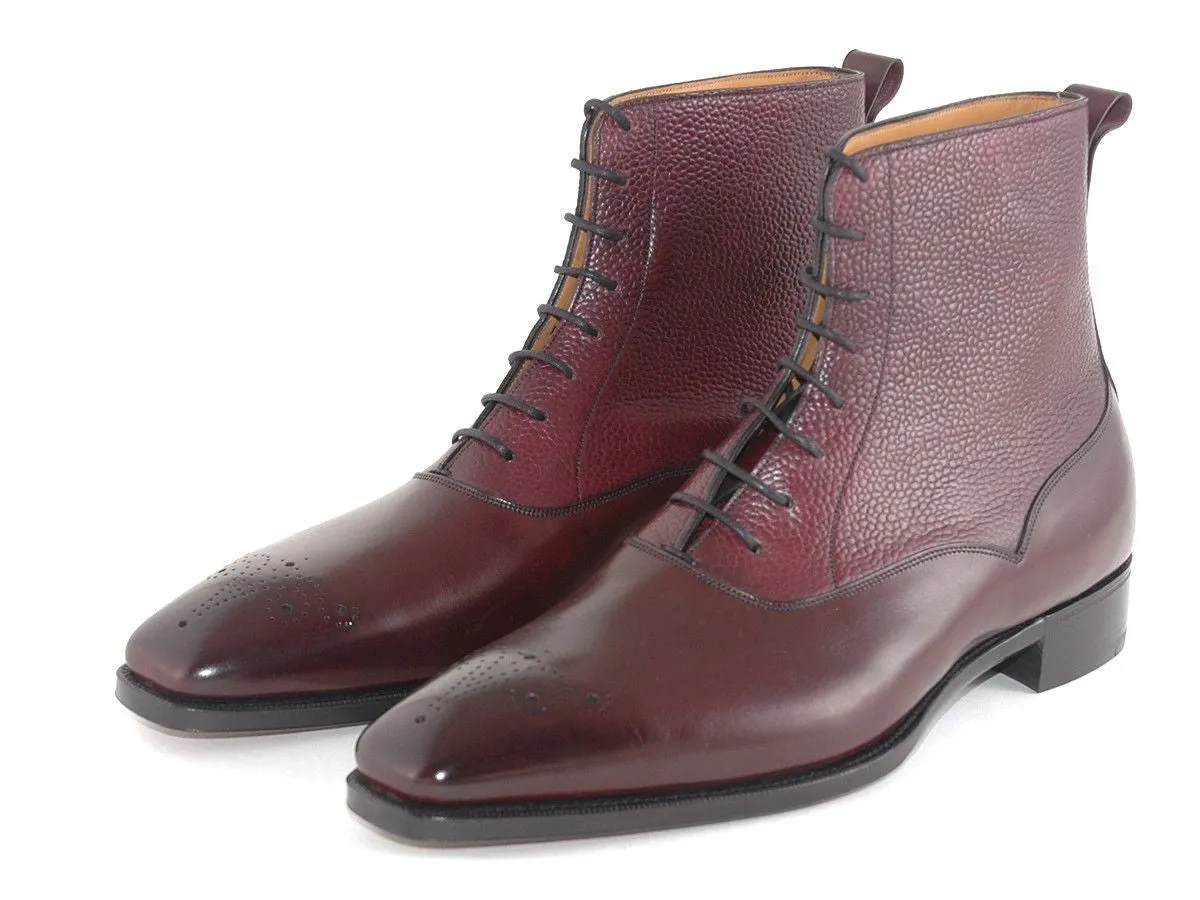 "Wigmore" Boots in Vintage Rioja Calf & Highland Grain - TG73