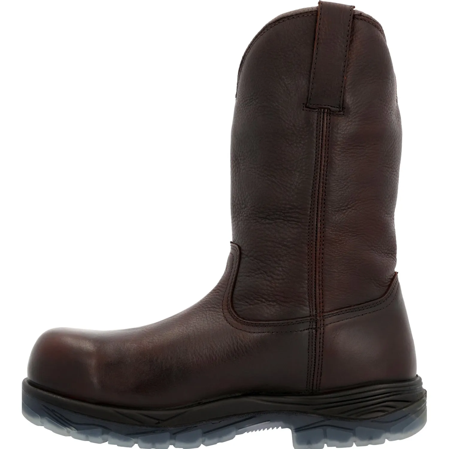 Rocky Mens Brown Leather Forge Wellington CT Work Boots