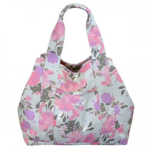 ROSIE - Womens Floral Print Beach Tote Bag Picnic Bag