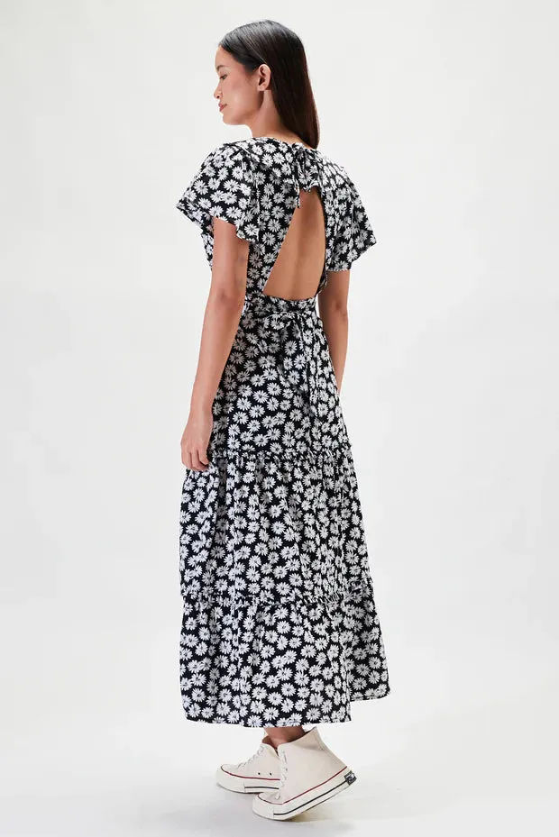 Rue Stiic Lucille Maxi Dress in Black Dahlia Floral - Final Sale