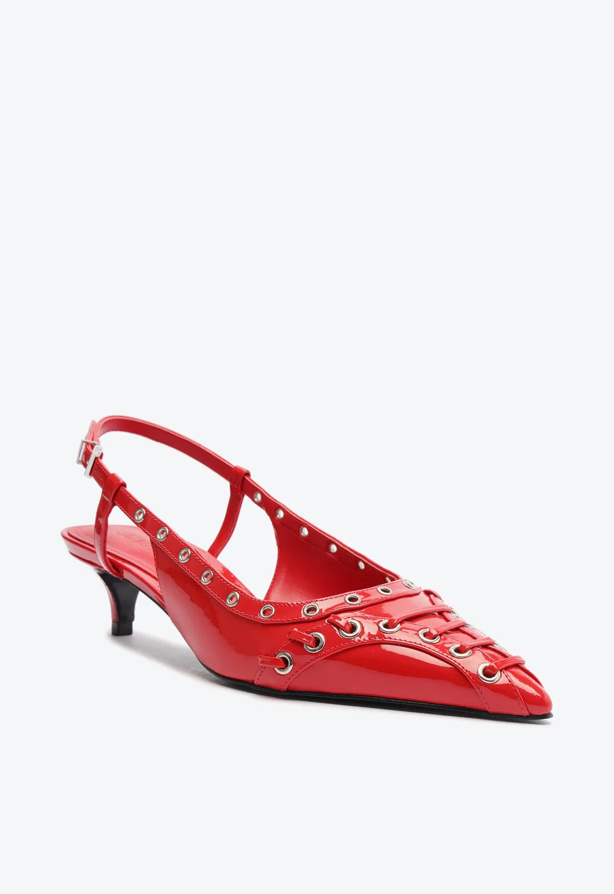 Ruth Mid Patent Leather Pump