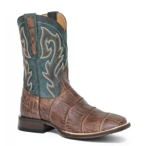 Stetson Brown Men's Alligator Square Toe 3884