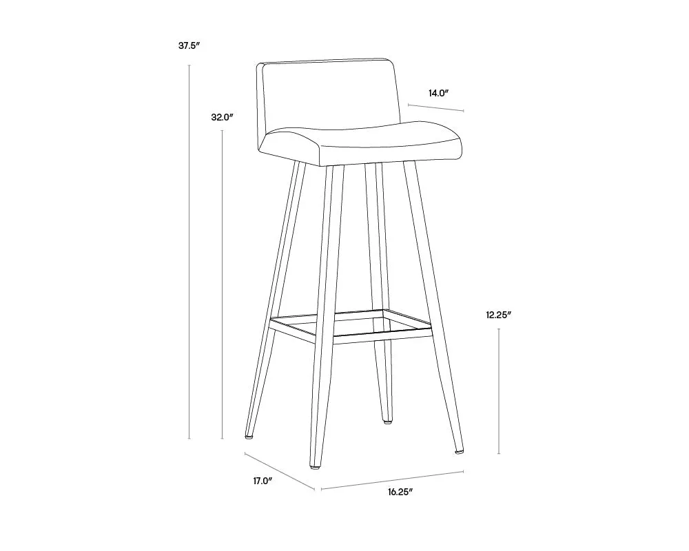 Sunpan Dani Barstool