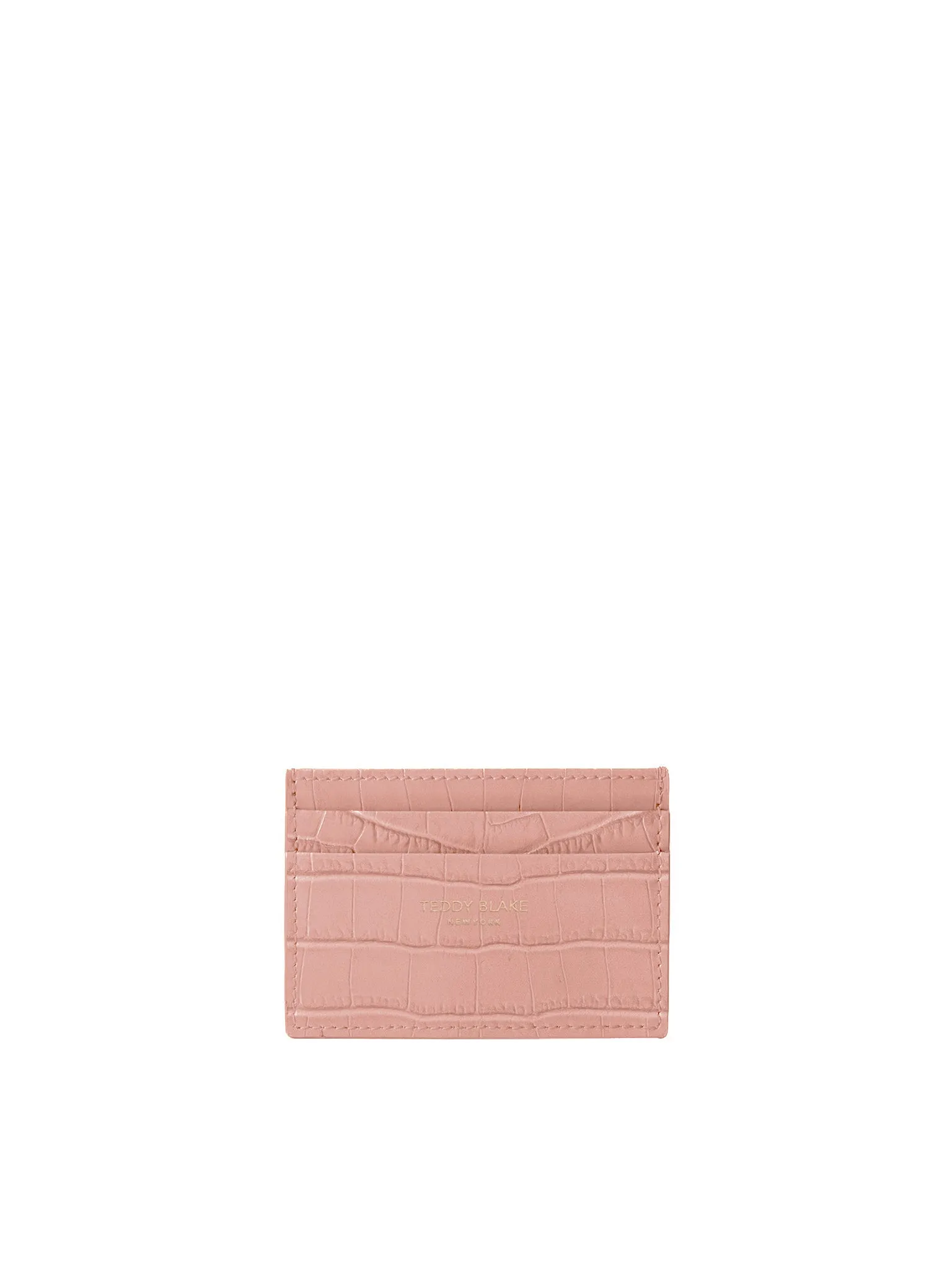 TB Cardholder Croco - Nude Pink