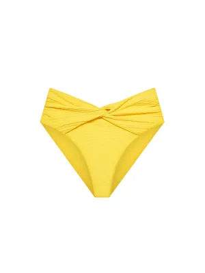 The Twist Brief - Lemon (Embossed)