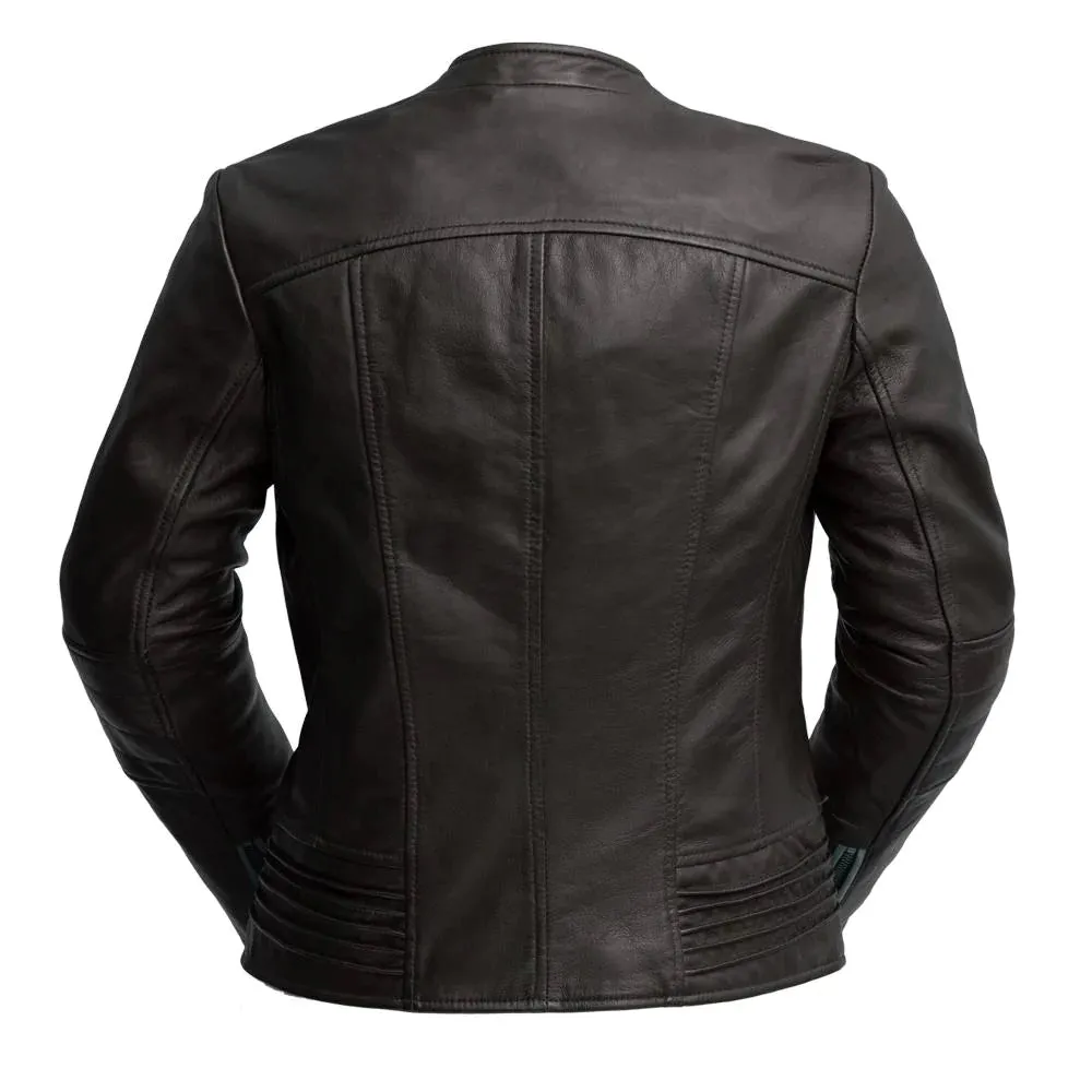 Trish Womens Leather Jacket Black